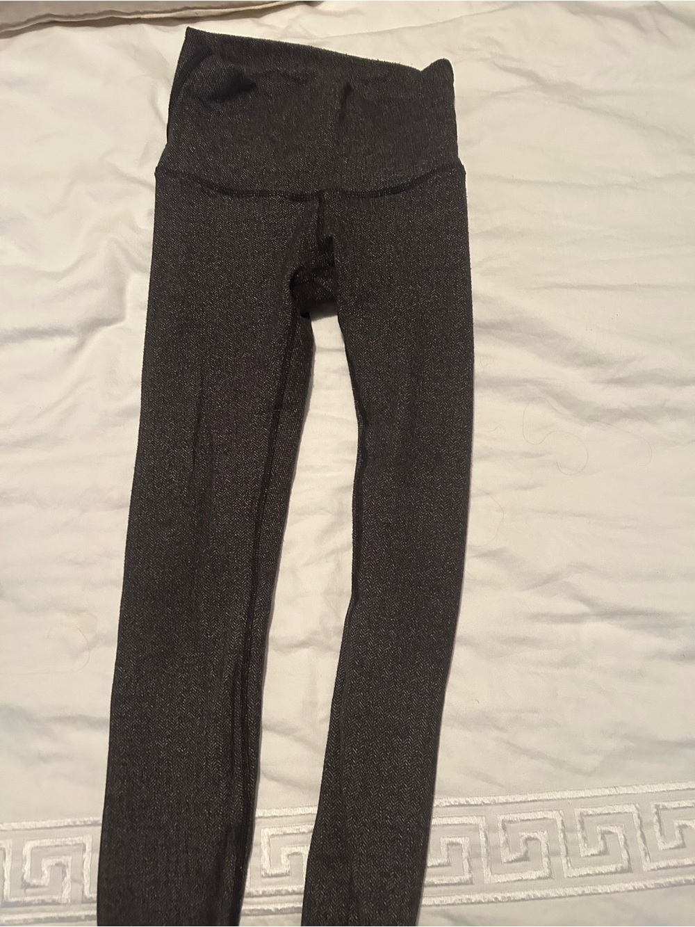 Lululemon Black Sparkle High-Waist Leggings